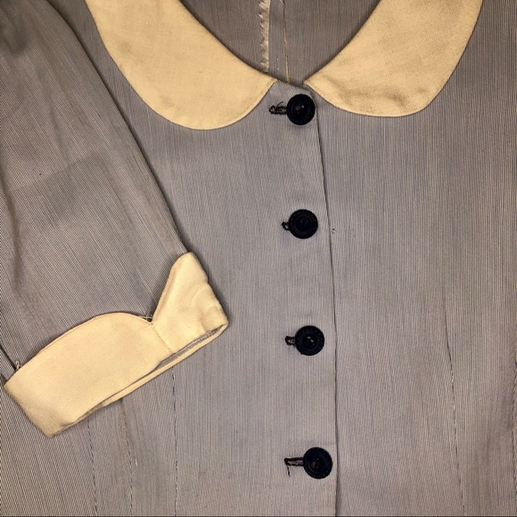 Vintage handmade 40s blouse. Modern sz large- additional measurements listed. - Picture 2 of 5